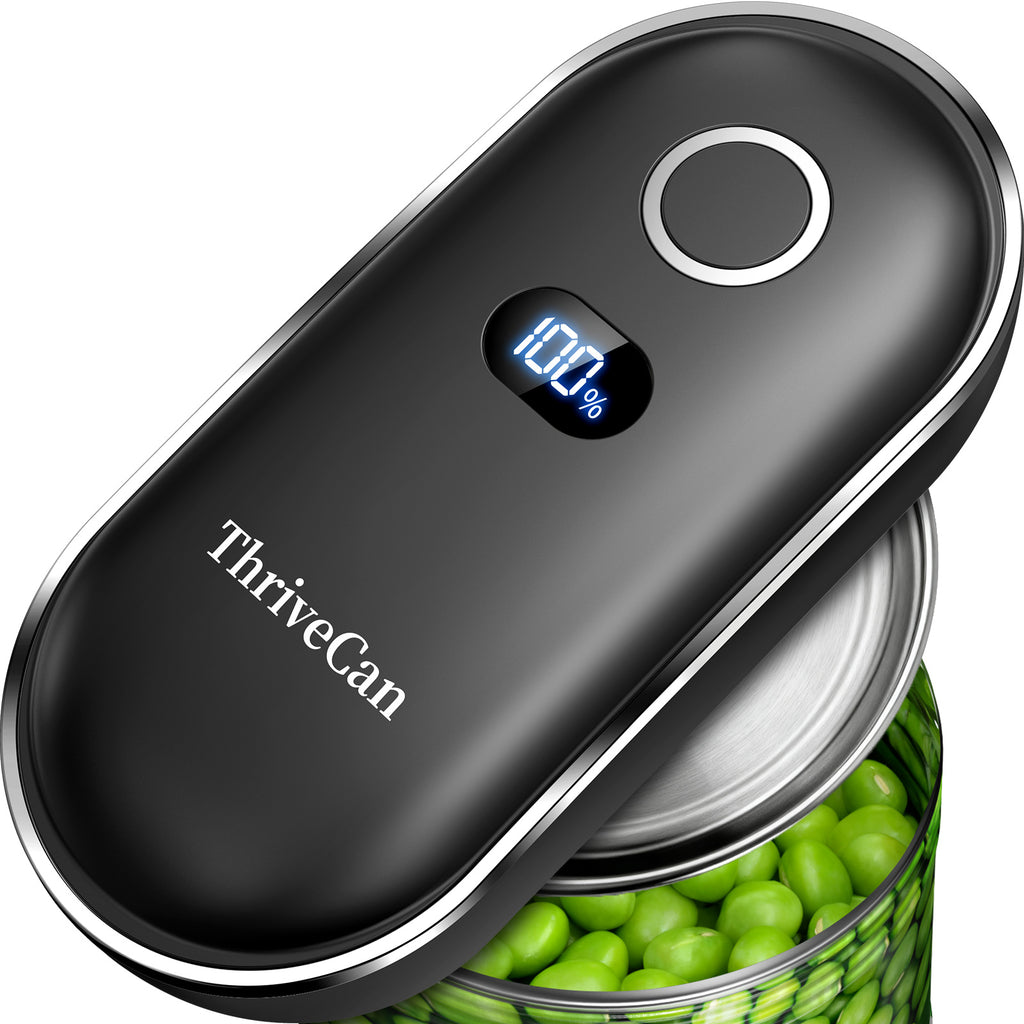 Thrivecan Rechargeable Electric Can Opener, One-Touch Automatic Can Opener with Smooth Edge, Effortless Can Opener for Seniors, Arthritis, Weak Hands, Home, Ideal Kitchen Tool  for Daily Use