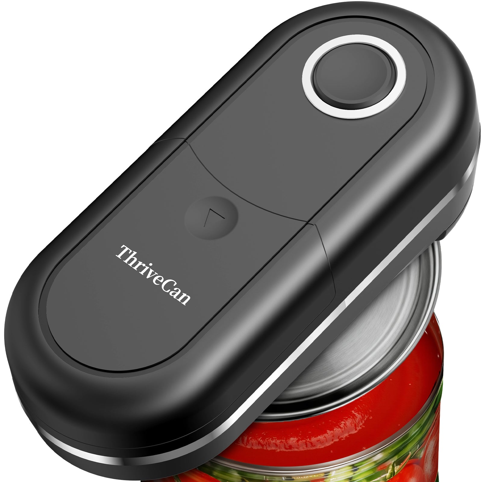 ThriveCan Electric Can Opener, One-Touch Automatic Can Opener- Fits Almost All Can Sizes, Battery-Operated Handheld Kitchen Gadget with Smooth Edge, Food Safe, Ideal for Seniors & Arthritis Sufferers