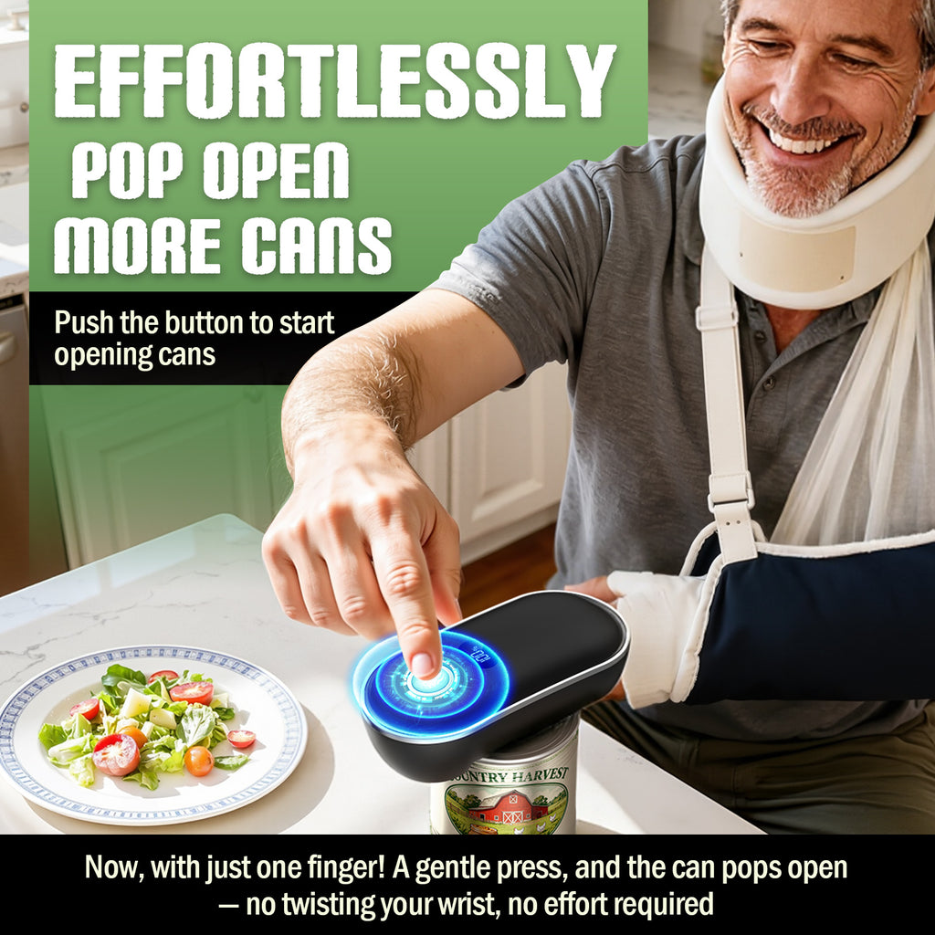 Thrivecan Rechargeable Electric Can Opener, One-Touch Automatic Can Opener with Smooth Edge, Effortless Can Opener for Seniors, Arthritis, Weak Hands, Home, Ideal Kitchen Tool  for Daily Use