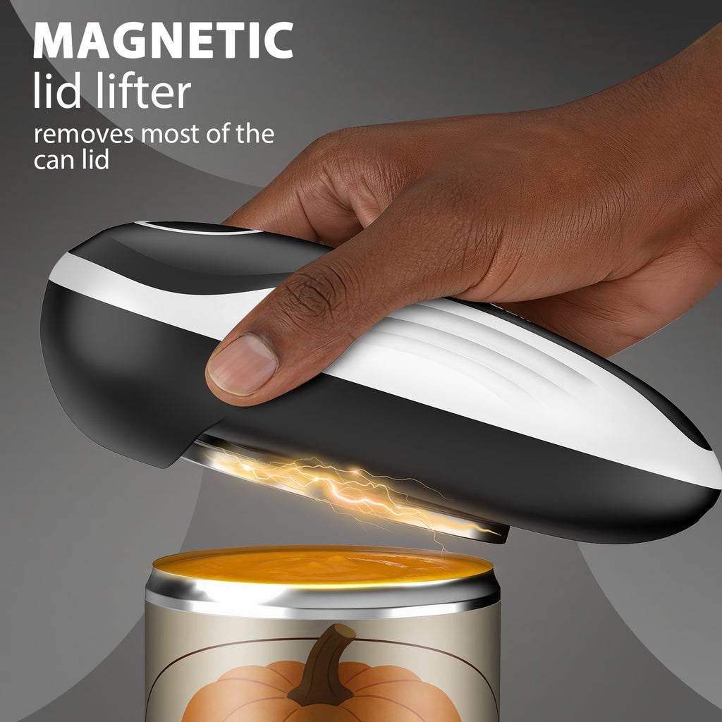 ThriveCan Electric Can Opener, One-Touch Auto Open & Stop, USB Rechargeable, Smooth Edge Side Cut, Magnetic Lid Lift, Hands-Free for Seniors, Weak Hands & Everyday Kitchen Use